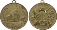 Thüringen, Erfurt, Stadt Tragbare vergoldete Bronzemedaille Auf das XIII. Mitteldeutsche Bundesschießen, Ansicht des Rathauses -