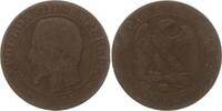 Frankreich, Kaiserreich 5 Centimes Napoleon III., 1852 - 1870, Marseille, Mzz. Hund -