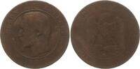 Frankreich, Kaiserreich 10 Centimes Napoleon III., 1852 - 1870, Bordeaux, Mzz. Hund -