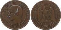 Frankreich, Kaiserreich 10 Centimes Napoleon III., 1852 - 1870, Lyon -
