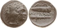 Makedonien Bronze Alexander III., 336 - 323, Herakles mit Löwenfell , Bogen in Köcher über Keule -
