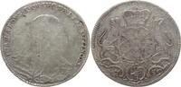 Öttingen-Wallerstein-Spielberg Gulden zu 2/3 Taler (Gittergulden) Johann Aloys I., 1730 - 1780, Signatur M -