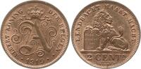 Belgien, Königreich 2 Centimes Albert I., 1909 - 1934, fl. -