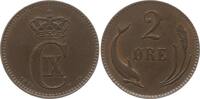 Dänemark, Königreich 2 Öre Christian IX., 1863 - 1906 -