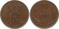 Dänemark, Königreich 2 Öre Christian IX., 1863 - 1906 -