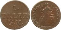 Schweden, Königreich Cu Daler Karl XII., 1697 - 1718, Emission zur Kriegsfinanzierung, von Görtz, Publica Fide -
