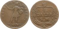 Schweden, Königreich Cu Notdaler Karl XII., 1697 - 1718, Emission zur Kriegsfinanzierung, Görtz, Wett och Wapen -