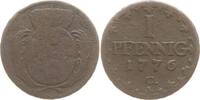 Sachsen, Kurfürstentum Cu Pfennig Friedrich August III., 1763 - 1806, Dresden -