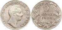 Baden, Großherzogtum 6 Kreuzer Leopold, 1830 - 1852 -