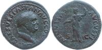 Römische Kaiserzeit As Vespasian, 69 - 79, Rom, Kopf r. / Aequitas steht n.l. hält Waage und Speer -