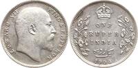 Indien 1 Rupie Edward VII., 1901 - 1910 -