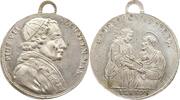Vatikan Tragbare versilberte Bronzemedaille Pius IX., 1800 - 1823, Jeton, spätere Prägung wohl des 20. Jh. -