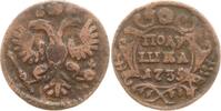 Russland Polushka Anna Ivanovna, 1730 - 1740, Riffelrand -
