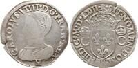 Frankreich, Königreich Teston Charles IX., 1560 - 1574, Toulouse, 2ème type -