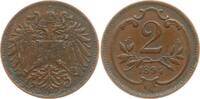 Österreich 2 Heller Franz Joseph, 1848 - 1916 -