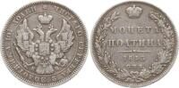 Russland, Kaiserreich Poltina (1/2 Rubel) Nikolaus I., 1825 - 1855, St. Petersburg -