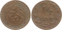 Niederlande, Königreich 1/2 Cent Wilhelmina, 1890 - 1948 -