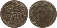 Vatikan, Umbrien, Stadt Gubbio Quattrino Clemens XIII., 1758 - 1769, St. Ubaldus, S.VBA.EP.EV. -