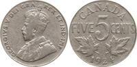 Kanada 5 Cents (Nickel) 1924 George V., 1910 - 1936 Schön - sehr schön, ... 33.47 元 含税 ＋  83.67 元 运费