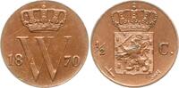 Niederlande, Königreich 1/2 Cent Wilhelm III., 1849 - 1890 -