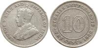 Malaysia Straits Settlements 10 Cents George V., 1910 - 1936 -