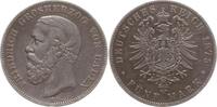 Kaiserreich Deutschland, Großherzogtum Baden 5 Mark Friedrich I., 1856 - 1907, A mit Querstrich -