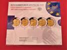 BRD Gedenkmünzenset 5 x 2 Euro Original Gedenkmünzen-Satz ADFGJ PP 5x 2 € - 100. Geburtstag Helmut Schmidt -