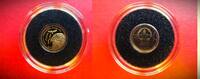 Mongolei 500 Togrog scarce - Gold Miniature coin 0,5Gramm - Eagle -