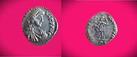 Antike / Rom / Römisches Kaiserreich / Roman coins AR - Siliqua Arcadius 383-408 - Trier - Roma thront n.l., RIC. 106 b -