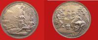 Dänemark / Denmark große silberne Zwittermedaille von Anton Meybusch - Adam und Eva sowie der Hochzeit von Kana sehr selten! -