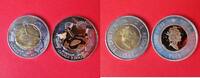 Kanada 2 x 2 Dollars Bimetall - Nunavut Territoriuim der Inuit Trommeltänzer -