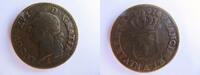 Frankreich Sol 1791 Cu., PARIS, Ludwig Louis XVI. 1774-1793, ss 209.18 元125.51 元 含增值税 ＋  125.51 元 运费