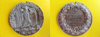 Kaiserreich Zinkmedaille Restbronzierung, von Rosen, a.d. Winter-Herbst-Schlacht in der Champagne 1.WK -