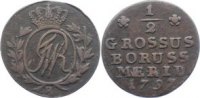 Brandenburg-Preußen Cu 1/2 Groschen Friedrich Wilhelm II. 1786-1797. -