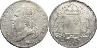 Frankreich 5 Francs Ludwig XVIII. 1814, 1815-1824. -