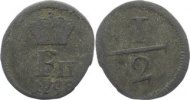 Württemberg 1/2 Kreuzer Friedrich II. 1797-1805. -