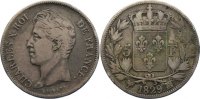 Frankreich 5 Francs Karl X. 1824-1830. -