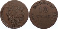 Frankreich Cu 10 Centimes Ludwig XVIII. 1814, 1815-1824. -