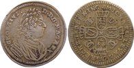 Nürnberg-Rechenpfennige Versilberter Messing Rechenpfennig Michael Leykauff Meister 1724, verkauft Geschäft 1768. -
