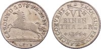 Braunschweig-Wolfenbüttel 1/6 Taler Karl I. 1735-1780. -