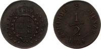 Württemberg 1/2 Kreuzer Wilhelm I. 1816-1864. -