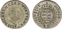 Württemberg 1 Kreuzer 1836 W Wilhelm I. 1816-1864. vorzüglich / vorzügli... 418.36 元 含税 ＋  66.94 元 运费