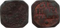 Sachsen-Hildburghausen Cu Hellerklippe Ernst Friedrich Karl 1745-1780. -