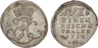 Sachsen-Hildburghausen 1/6 Taler Ernst Friedrich Karl 1745-1780. -