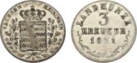 Sachsen-Meiningen 3 Kreuzer Bernhard Erich Freund 1803-1866. -