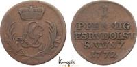 Schwarzburg-Rudolstadt Cu Pfennig Ludwig Günther II. 1767-1790. -