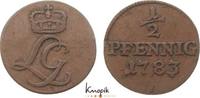 Schwarzburg-Rudolstadt Cu 1/2 Pfennig Ludwig Günther II. 1767-1790. -