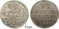 Sachsen-Hildburghausen 1/6 Taler Ernst Friedrich Karl 1745-1780. -