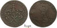 Harz-Münzmeisterpfennige Cu Münzmeisterpfennig 1 Johann Benjamin Hecht in Zellerfeld 1739-1763. -