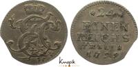 Sachsen-Hildburghausen 1/24 Taler Ernst Friedrich Karl 1745-1780. -